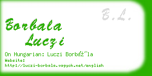 borbala luczi business card